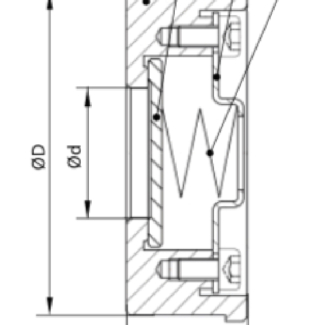 Клапан обратный Гранлок CVS40 DN32 PN40 — Конструкция и габаритные размеры