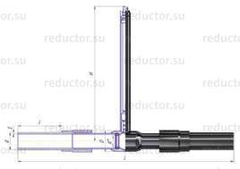 Кран ALSO KШ.П.GAS ПЭ100 с патрубками из полиэтилена