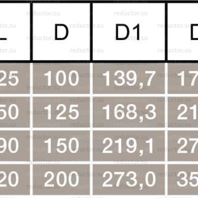 Типоразмеры крана NAVAL DN 125-250 нержавеющий приварной с редуктором