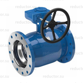 Кран Naval стальной фланцевый с редуктором