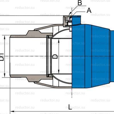 Чертёж крана NAVAL DN 150-200 для врезки стальной полнопроходной
