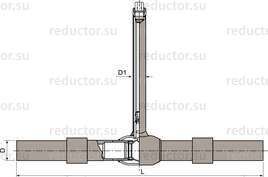Кран Naval для газа к пластмассовому трубопроводу