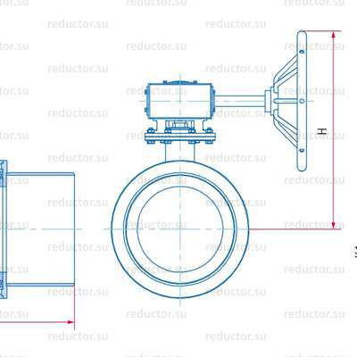Кран неполнопроходной Маршал 10нж45фт 2ЦП.01.3 — Габаритные и присоединительные размеры