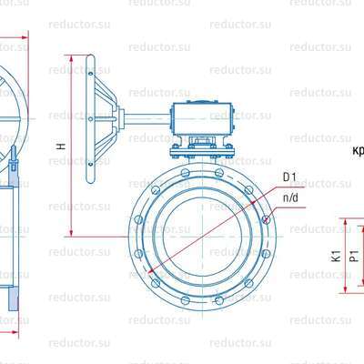 Кран неполнопроходной Маршал 11с67п 2ЦФ.00.3 — Габаритные и присоединительные размеры
