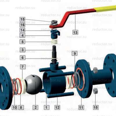 Кран неполнопроходной Маршал 11с67п СФ.00.1 — Конструкция