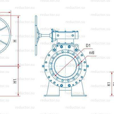 Кран неполнопроходной Маршал 11с67п СФ.01.3 — Габаритные и присоединительные размеры