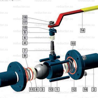 Кран неполнопроходной Маршал 11с67п СП.00.1 — Конструкция
