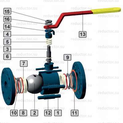 Кран неполнопроходной Маршал 11с67п СУФ.00.1 — Конструкция
