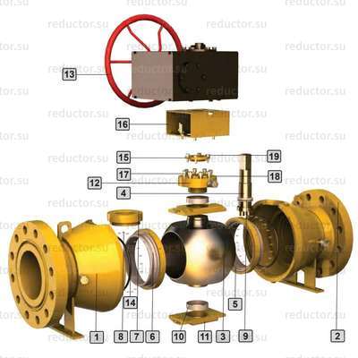Кран полнопроходной Маршал 11с67п 8ЦФ.01.3 — Конструкция