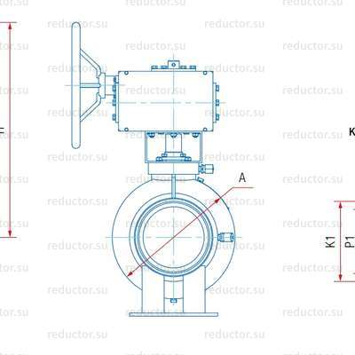 Кран полнопроходной Маршал 11с67п 8ЦП.01.3 — Габаритные и присоединительные размеры