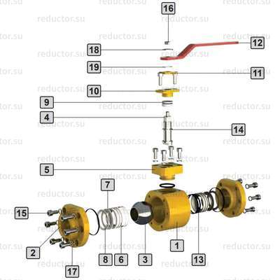 Кран полнопроходной Маршал 11с67п РР.01.1 — Конструкция