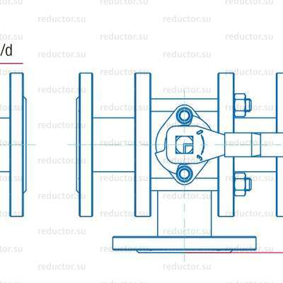 Рис.2 Кран полнопроходной Маршал КШТГ СФ.00.1 — Габаритные и присоединительные размеры