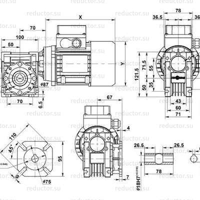 Мотор-редуктор NMRV-040