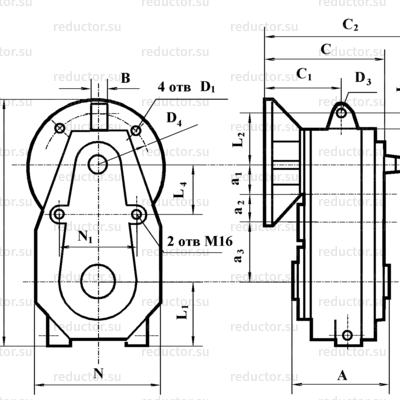 Редуктор Ц3ВКФ-160